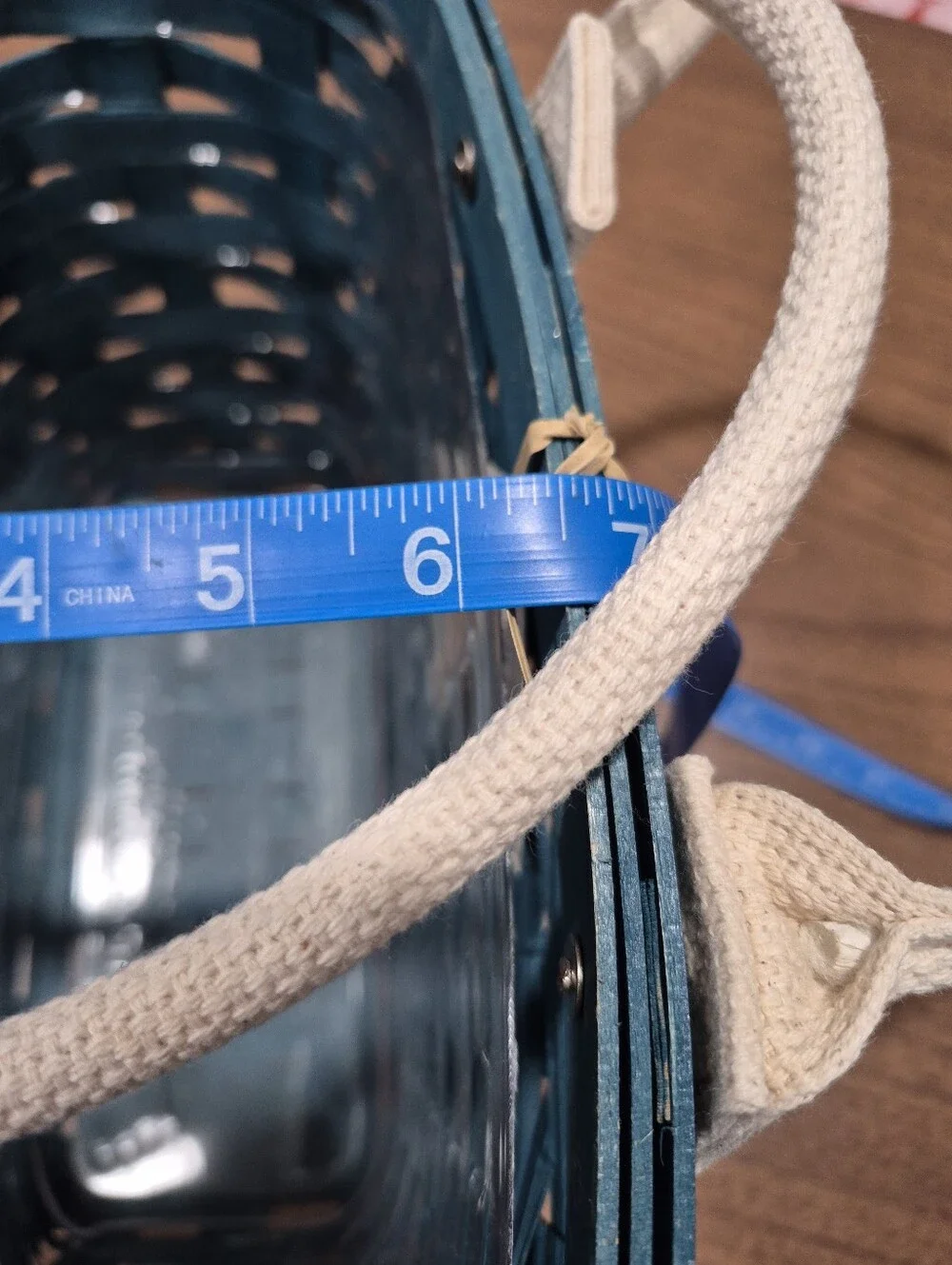 RARE! NWT Longaberger Tote Basket With Canvas Handles